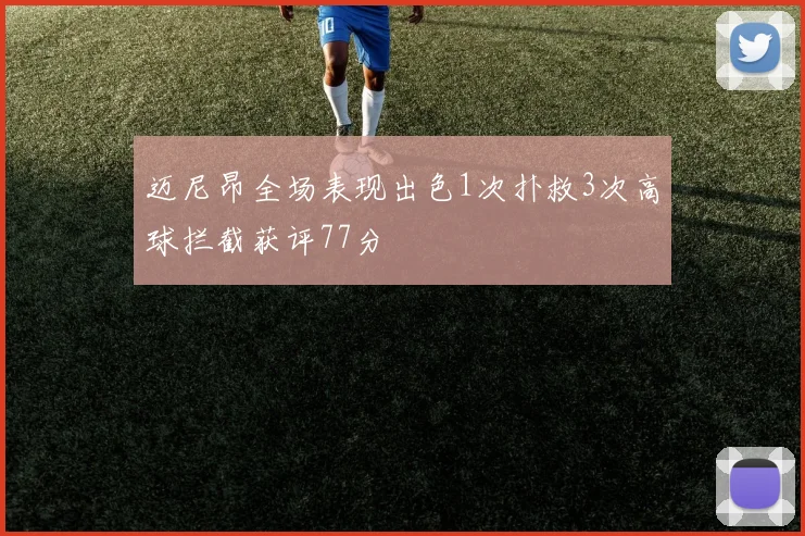 迈尼昂全场表现出色1次扑救3次高球拦截获评77分